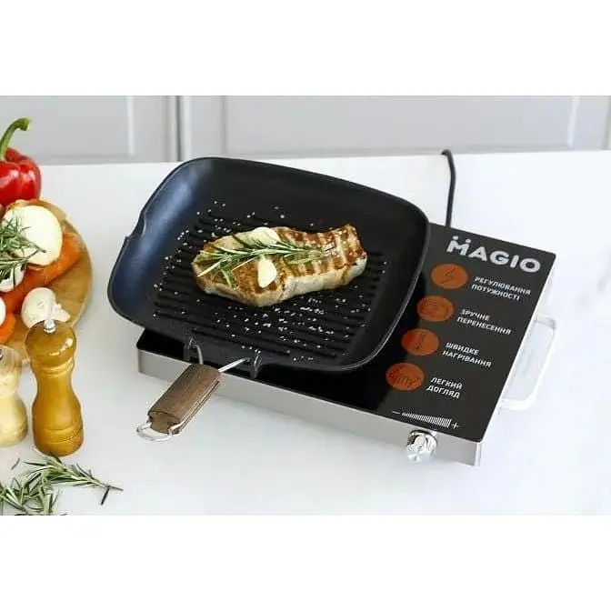 Плита одноконфоркова Magio MG-442 настільна індукційна з автовідключенням 1500 Вт - фото 4