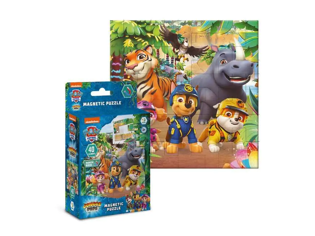 Пазли магнітні DODO "Paw Patrol" 40ел. Джунглі