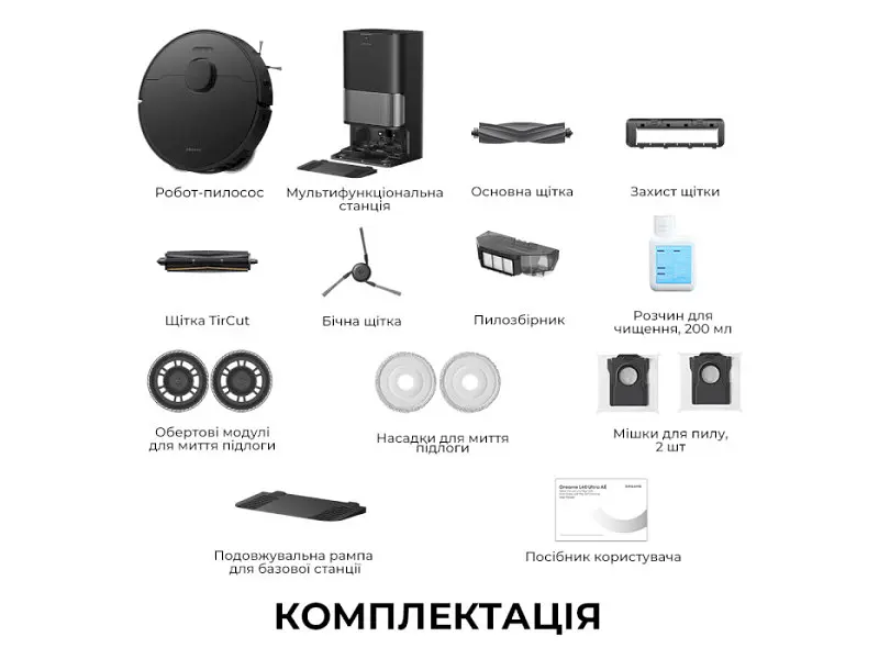 Робот-пилосос з вологим прибиранням Dreame L40 Ultra AE Black (RLL77SE-Bl) - фото 10