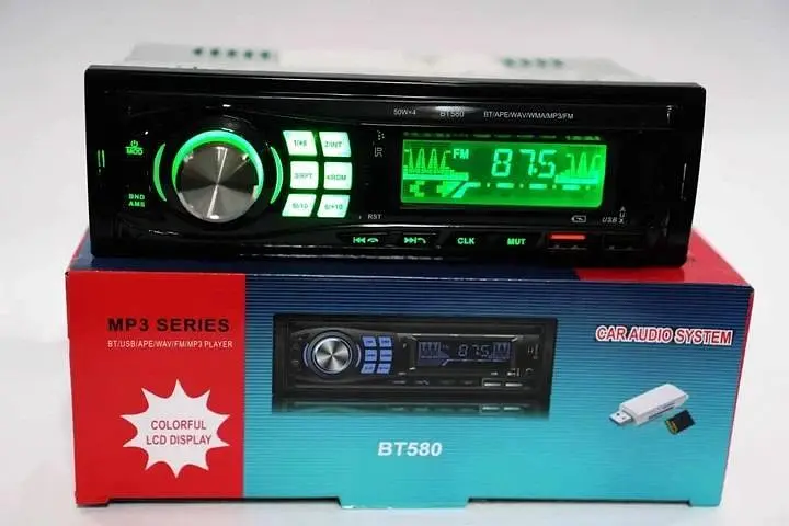 Автомобільна магнітола 1DIN з Bluetooth, USB, AUX і FM-радіо, мультимедійний MP3-ресивер в авто з підтримкою microSD - фото 2