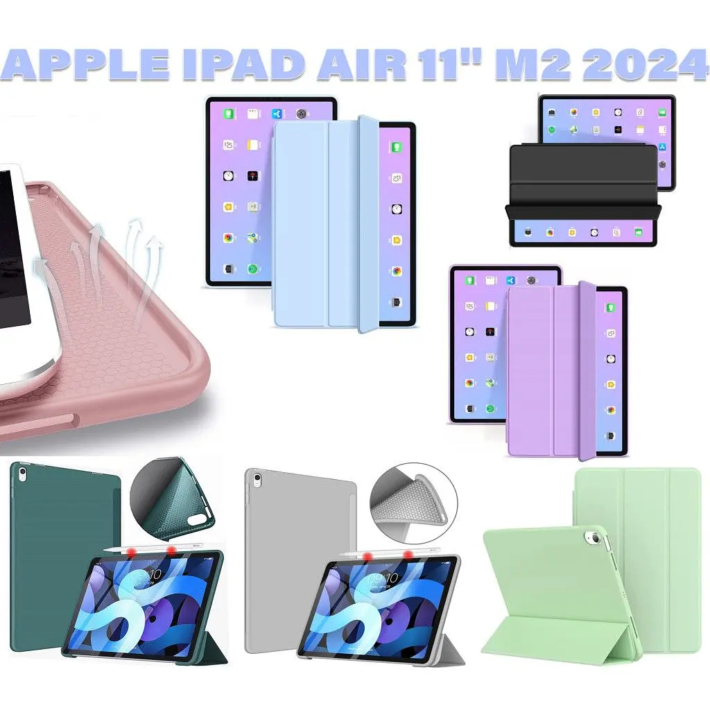 Чохол до планшета BeCover Tri Fold Soft TPU Silicone Apple iPad Air 11" M2/M3 (2024/2025) Light Blue (711409) - фото 6