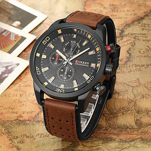 Часы наручные Curren 8250 Brown Black (18686) - фото 3