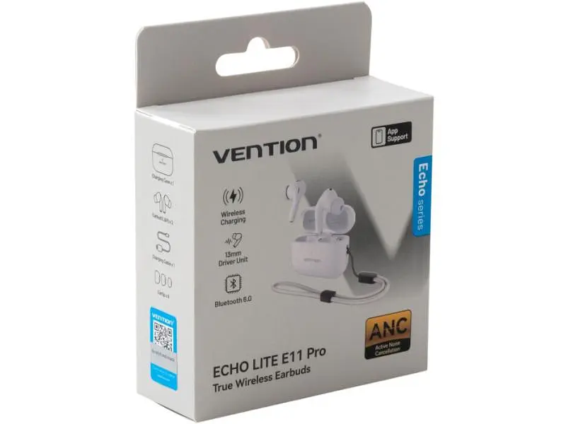 Навушники TWS Vention Echo Lite E11 Pro White (NBVW0-Pro) - фото 9