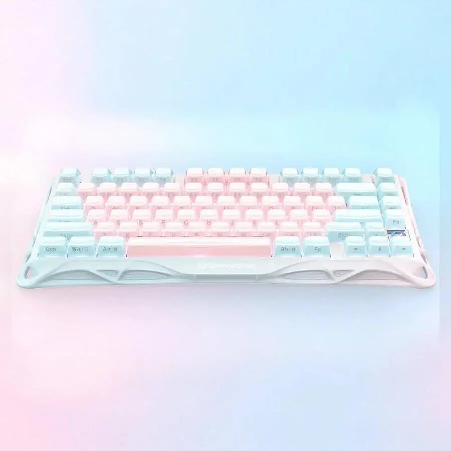 Клавиатура GravaStar Mercury K1 Lite 80keys BSUN Grey BT/WL/USB Lumen Rose (GSK1LITE_PM_PNK) - фото 4