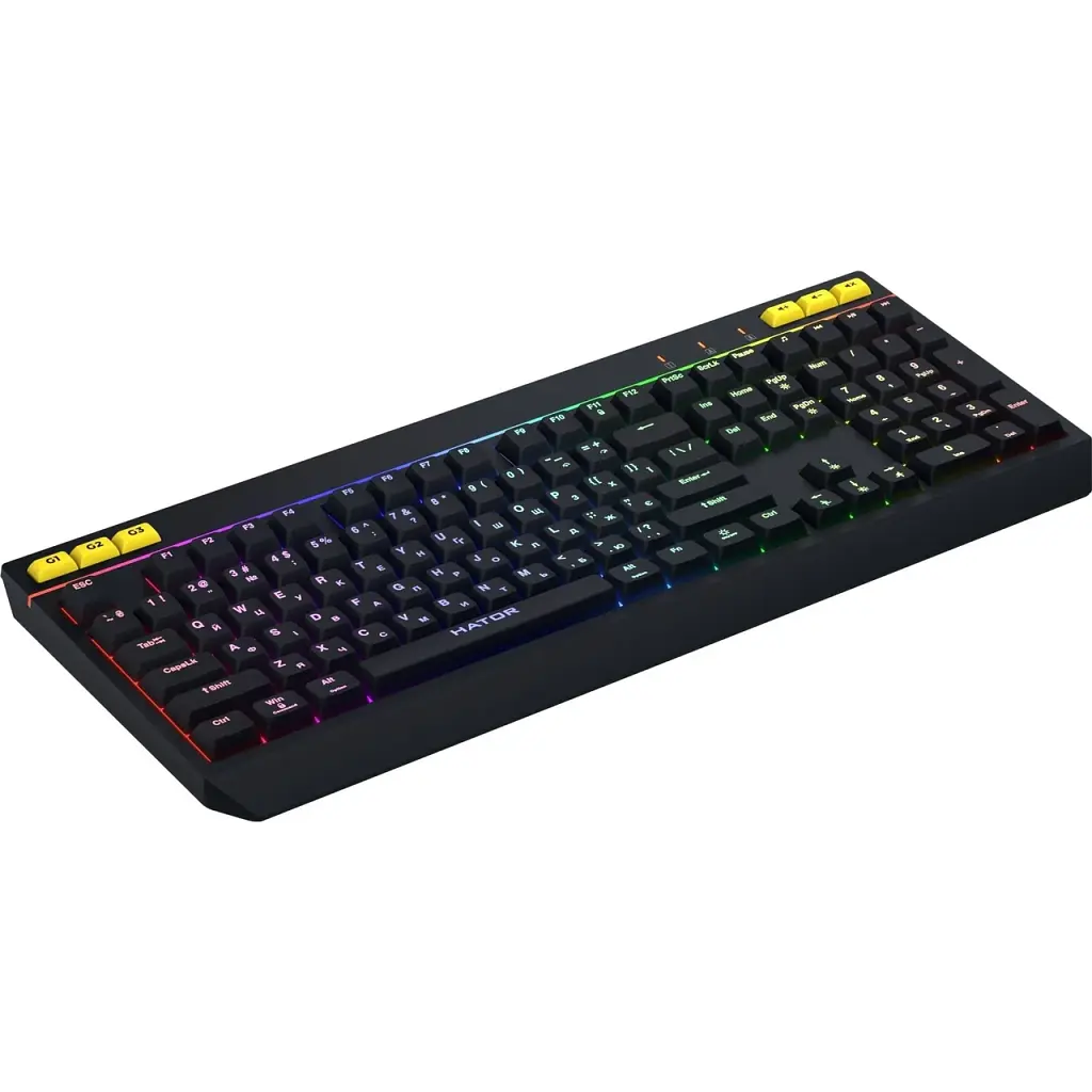 Клавіатура USB HATOR Icefall HTK402UA Black UA - фото 3