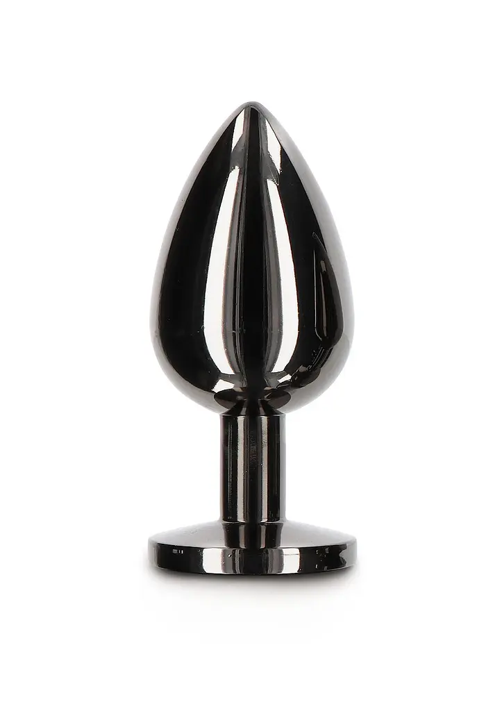 Анальна пробка Taboom Butt Plug With Diamond Jewel L, 9.5 см (чорний)