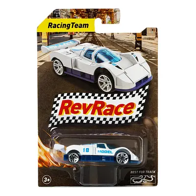 Машинка RevRace Рейсинг белая (6036008647026) - фото 4