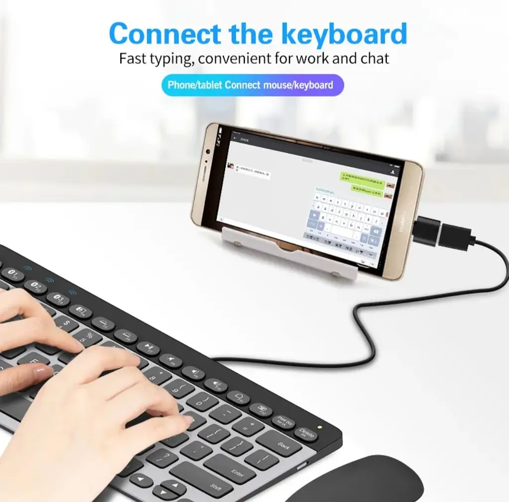 Універсальний адаптер Type-C до USB, для планшетів, ПК, телефонів - фото 4