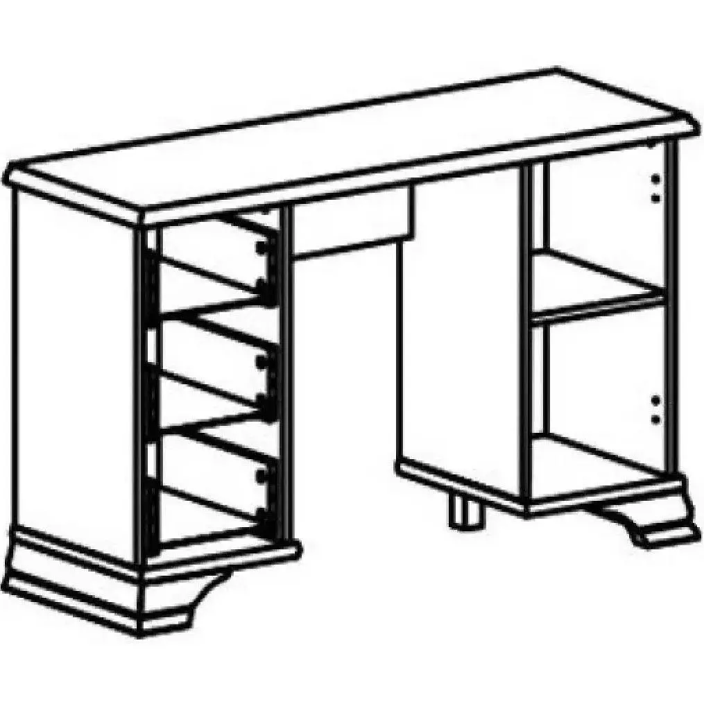 Туалетний столик ВМК Кентукі TOL Білий альпійський (GRB-1772) - фото 6