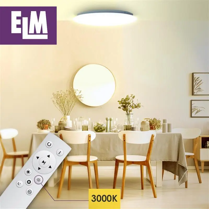Світильник стельовий з пультом ДК ELM Sirius 48W 3000-6500К IP20 26-0075 - фото 4