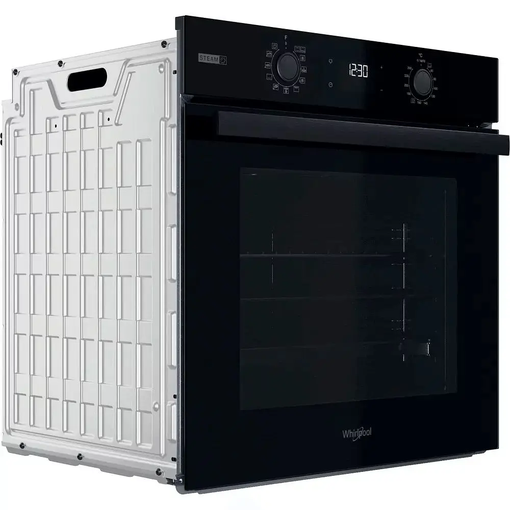 Духовой шкаф Whirlpool электрический 71 л, A+, дисплей, конвекция, телескопические направляющие, пара, черный - фото 4