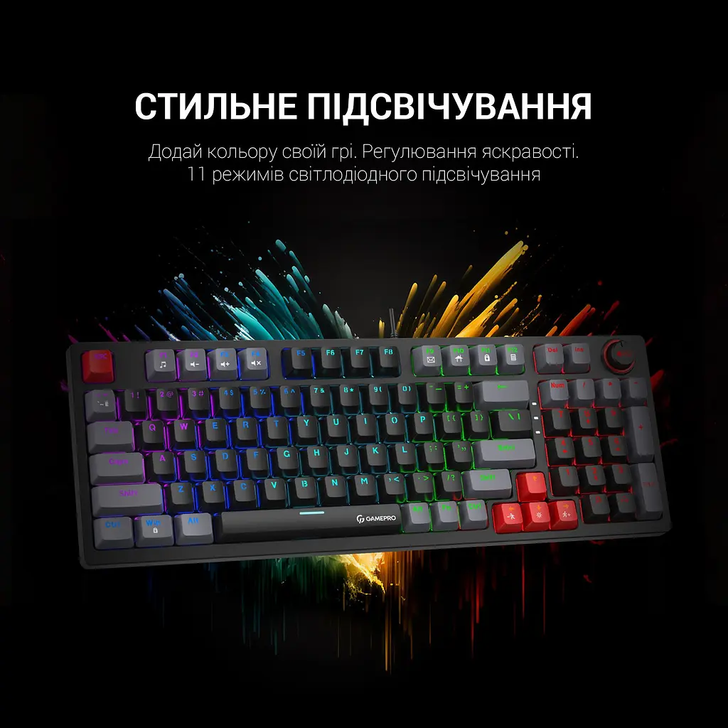 Клавіатура GamePro Blue Switches механічна (MK120B) - фото 12