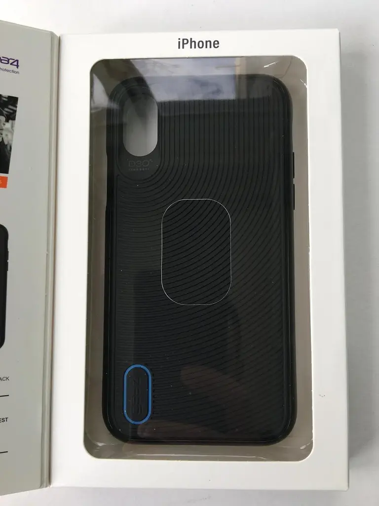 Протиударний чохол GEAR4 Battersea D3O для iPhone X/XS Black Blue - фото 6