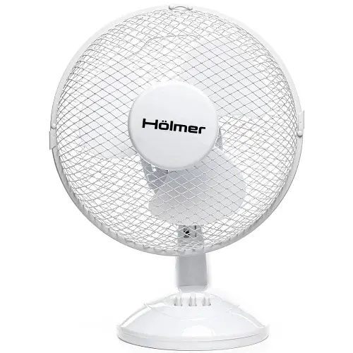 Вентилятор настільний Holmer HFS-1209-1W, White, 35 Вт, 2 швидкості, автоповорот, 3 лопаті по 23 см