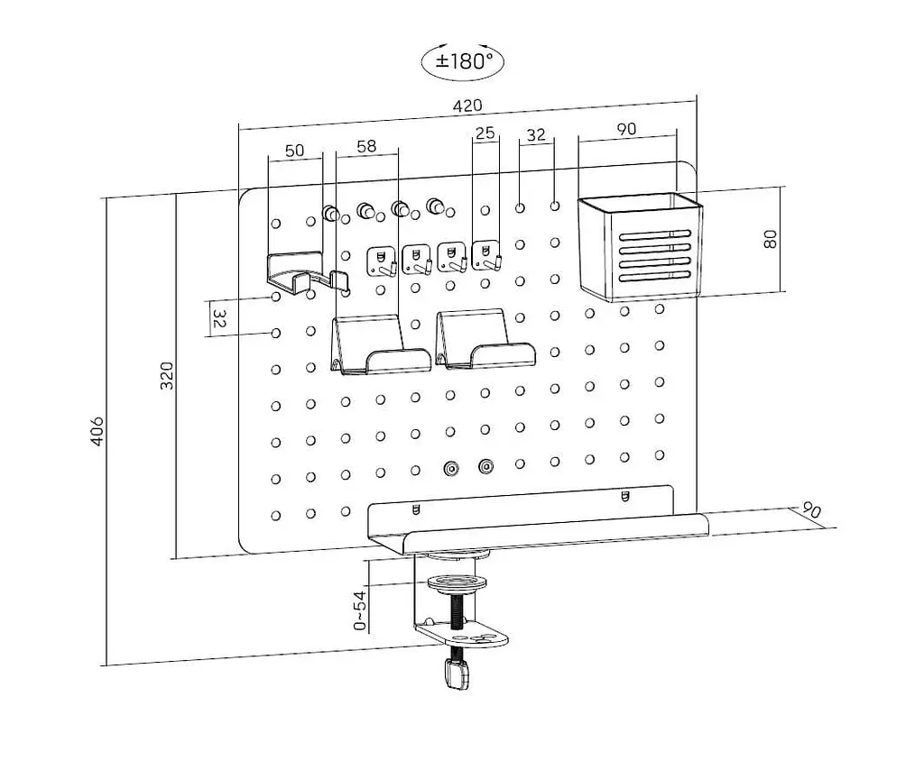 Настільний органайзер OfficePro DO790B Black - фото 5