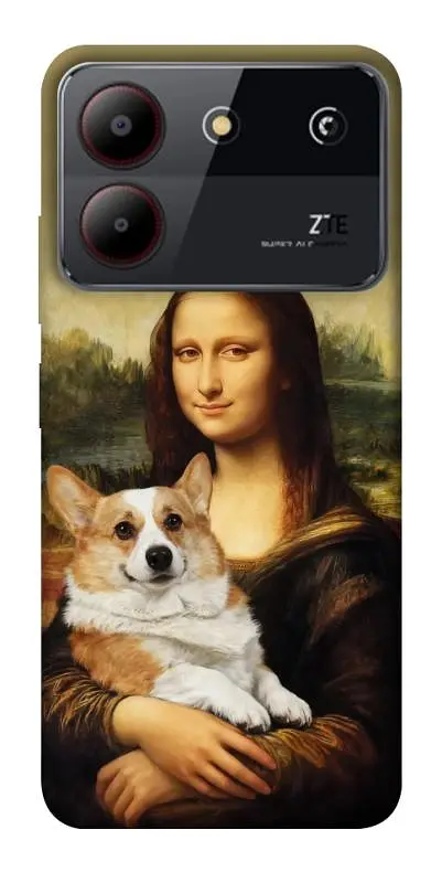 TPU чохол Demsky Mona corgi для ZTE Blade A54 4G