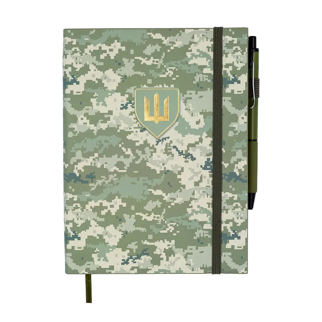 Щоденник недатований Buromax Military A5 штучна шкіра 336 сторінок світло-зелений (BM.20700-15) - фото 3