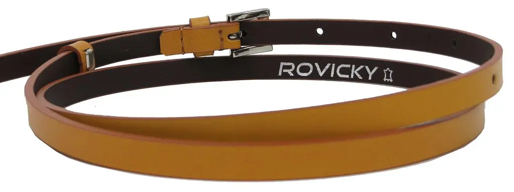 Ремінь жіночий Rovicky 1 см шкіра Коричневий - фото 4