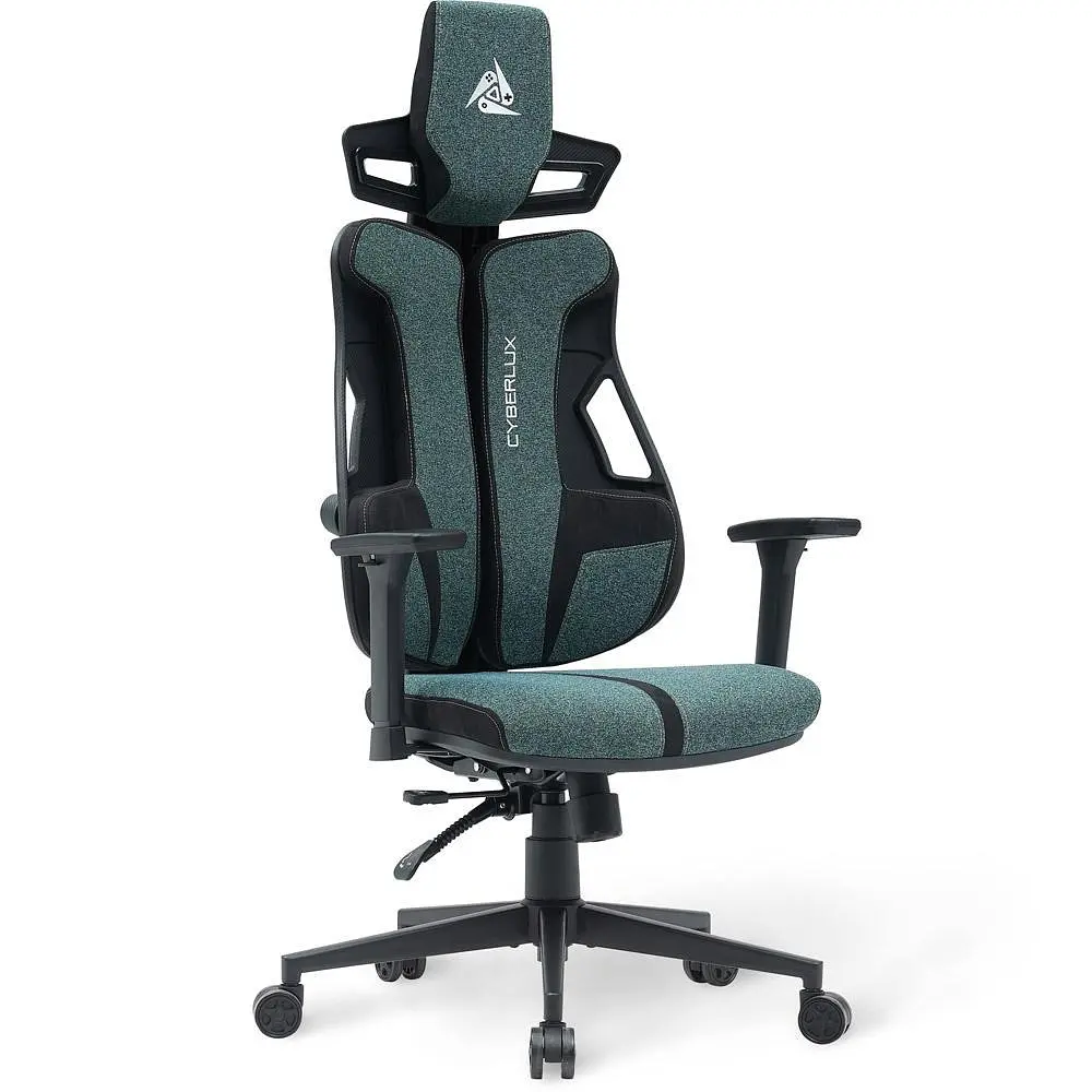Геймерське крісло Mealux Cyberlux V8 Fabric Green (GM-V8 FZ)  - фото 2
