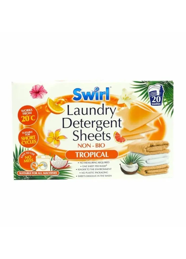 Листи для прання універсальні Swirl Tropical 20 шт