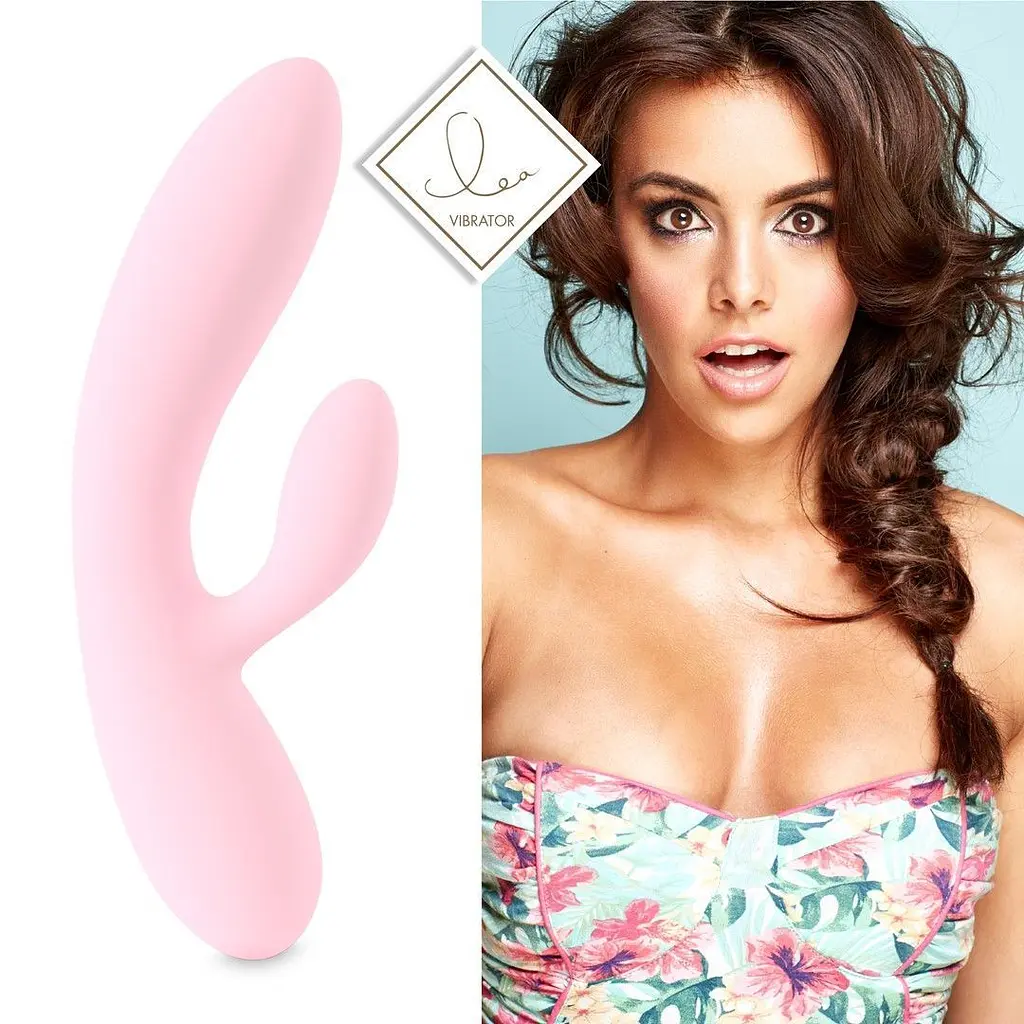 Вібратор-кролик FeelzToys Lea, 20 см (рожевий) - фото 2