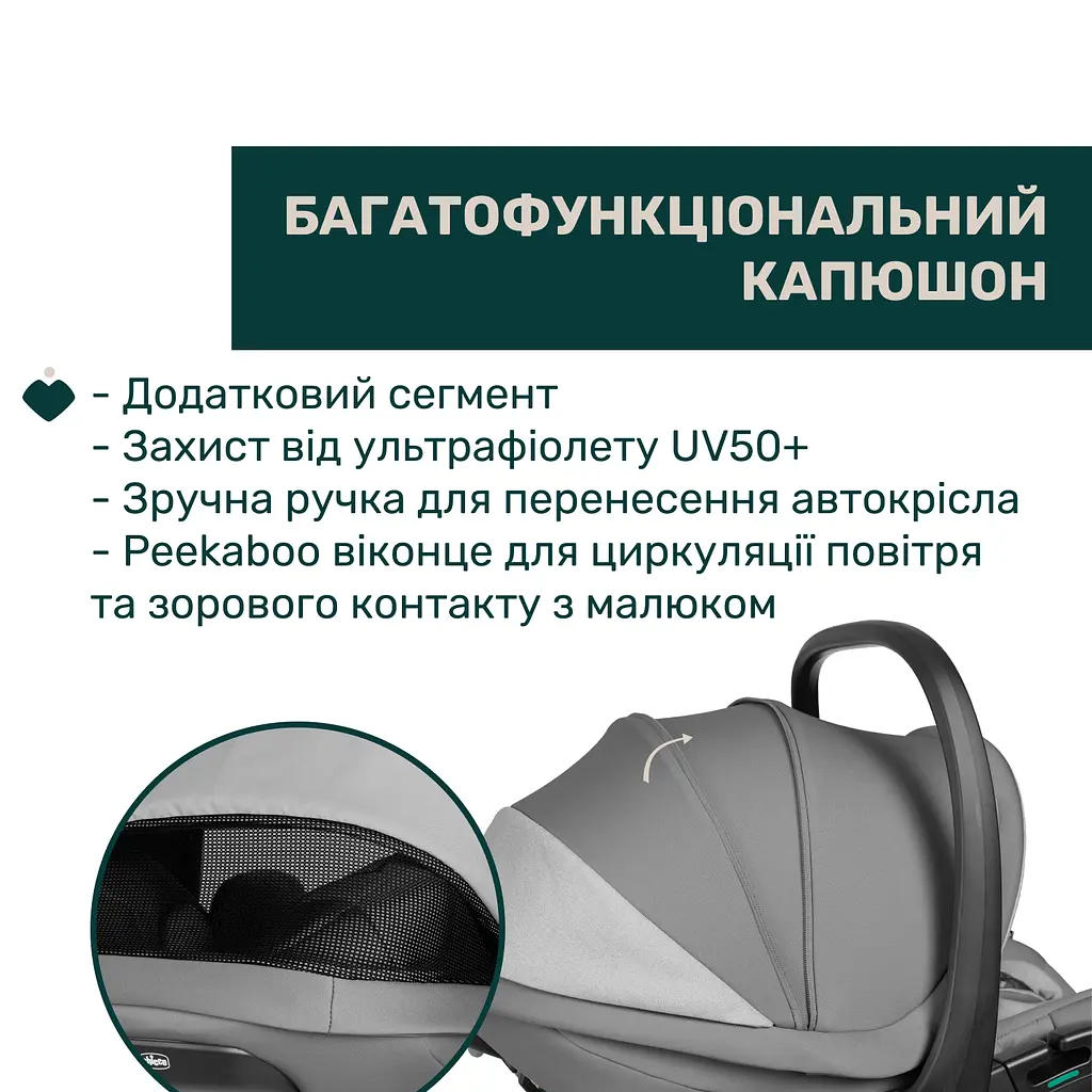 Автокрісло Chicco First-Seat Recline i-Size Сіре (87100.40) - фото 9