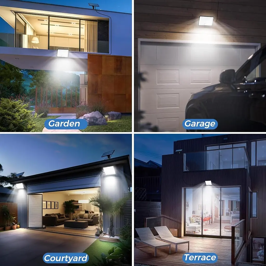 Сонячний вуличний прожектор Peasur 348 LED з сенсором руху та захистом IP65 - фото 4
