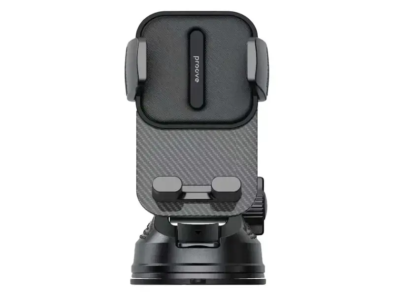 Автомобільний тримач для смартфона Proove Carbon Clamp Suction Type Car Mount black (CHCNS0000001) - фото 2