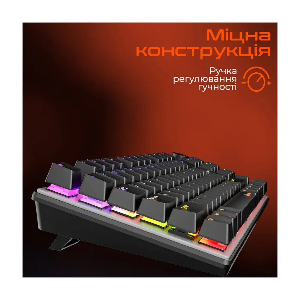 Клавіатура Meetion MK009 Pro Red Switch USB Type-C Black (MT-MK009Pro-W-RUA) - фото 5