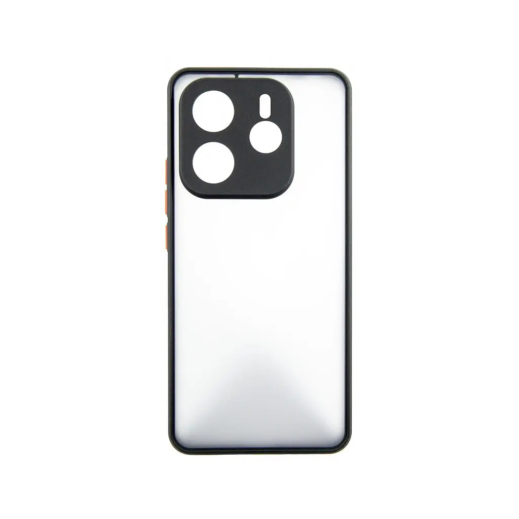 Чехол для мобильного телефона Dengos Kit Xiaomi Redmi Note 14 case Matte + glass (Black) (DG-KM-127) - фото 2