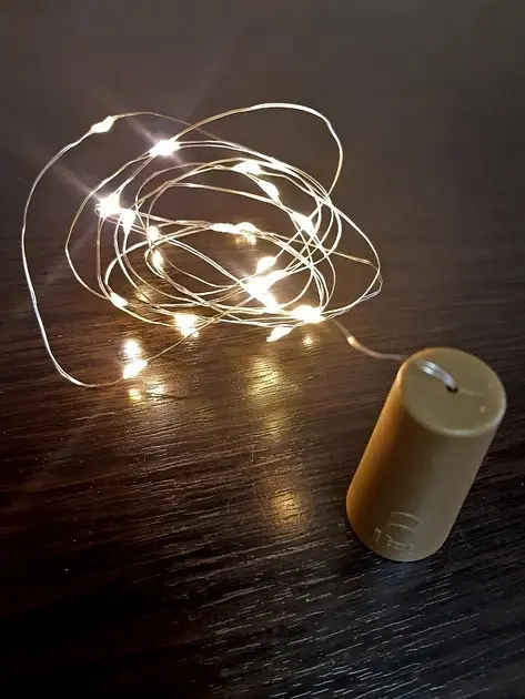 Гирлянда на прищепках Xmas 20 Led Copper Bottle Warm White - фото 4