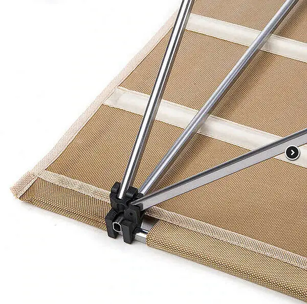 Cтіл розкладний Naturehike NH20JJ020,1680D Oxford / алюміній Розмір L бежевий - фото 3