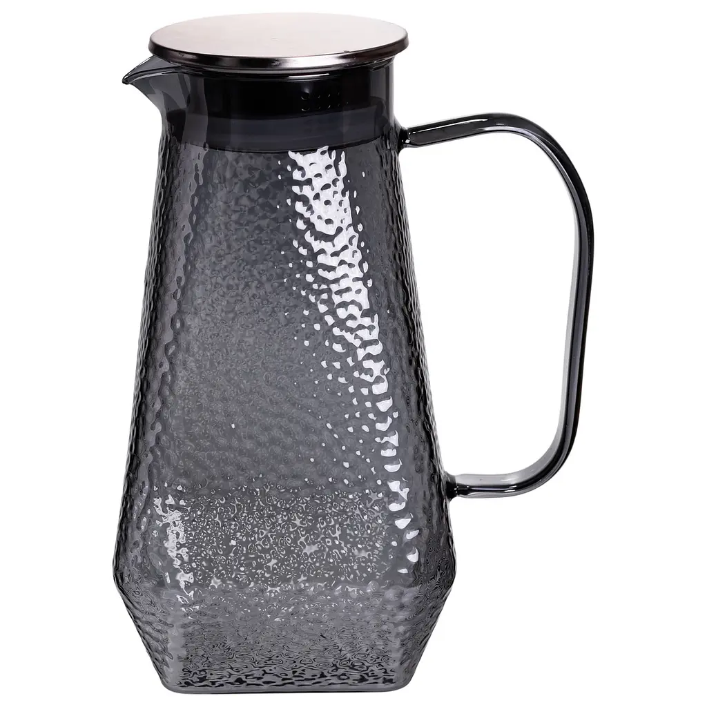 Кувшин 1.8 л со стаканами 6 штук по 200 (мл) графин для компота сока воды лимонада кувшин для напитков Серый Yiwu HP-19-38S - фото 3