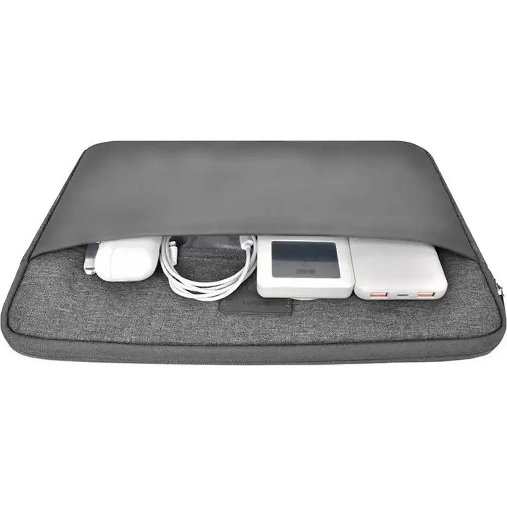 Сумка для ноутбука WiWU Minimalist Laptop Sleeve 15.6`/16` Grey (6936686411400) [160142] - фото 4