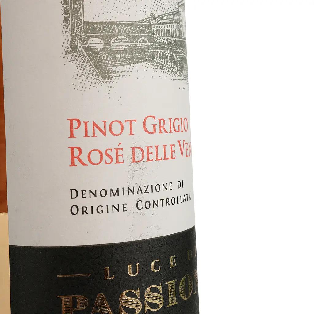 Вино Luce di Passione Pinot Grigio Rose DOC delle Venezie розовое сухое 0.75 л - фото 3