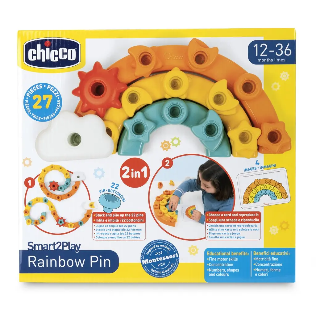 Розвиваюча іграшка 2 в 1 Chicco Веселка (12198.00) - фото 9
