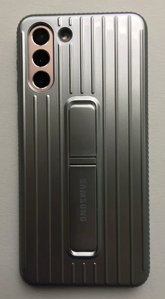 Чохол оригінальний із підставкою Official Protective Rugged Standing Cover EF-RG996CJEGRU для Samsung Galaxy S21 Plus Silver - фото 2