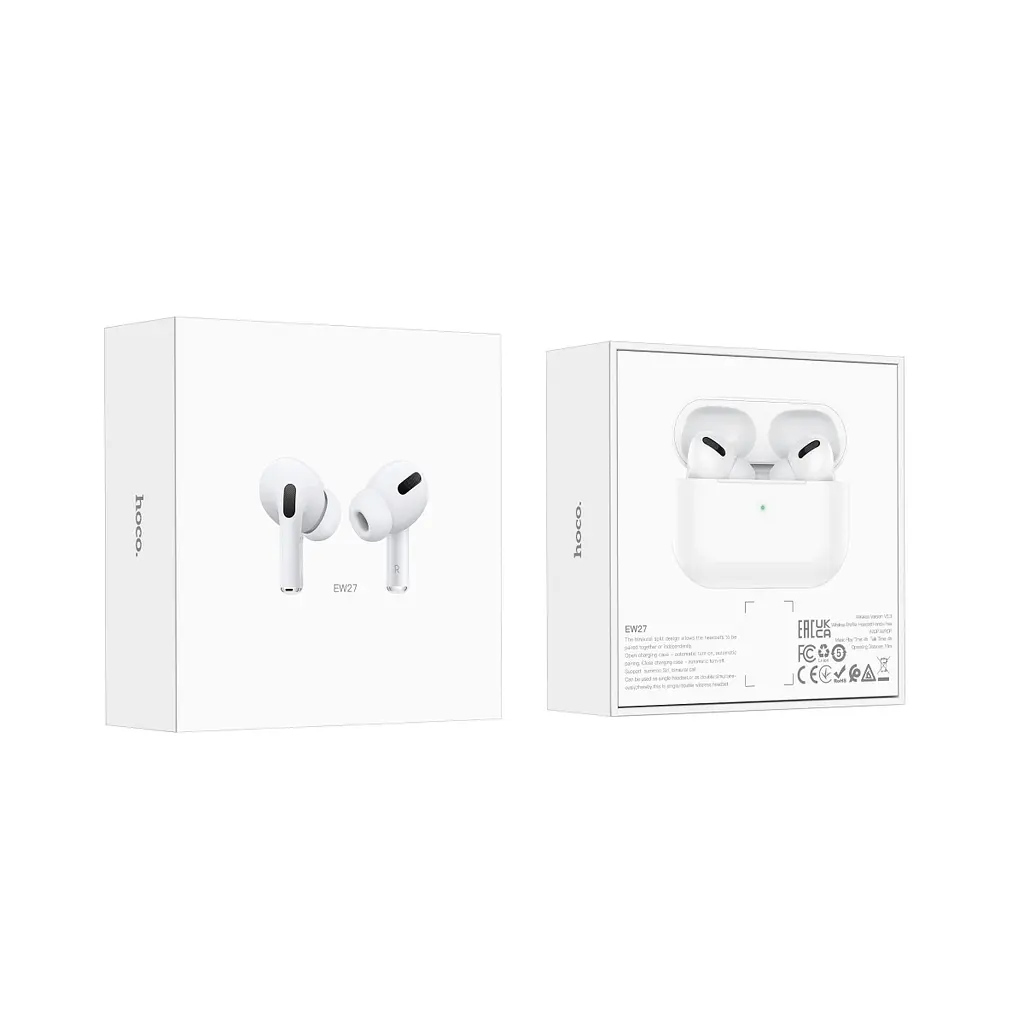Навушники Hoco EW27 Stereo Bluetooth Headset [White] [75653] - фото 4