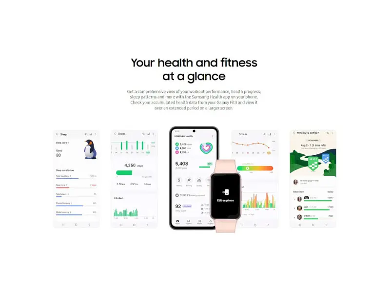 Фітнес-браслет Samsung Galaxy Fit3 Silver (SM-R390NZSA) - фото 12