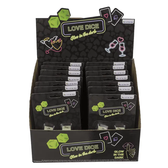 Неонові кубики Love Dice Glow In The Dark білі, 2 шт. - фото 8