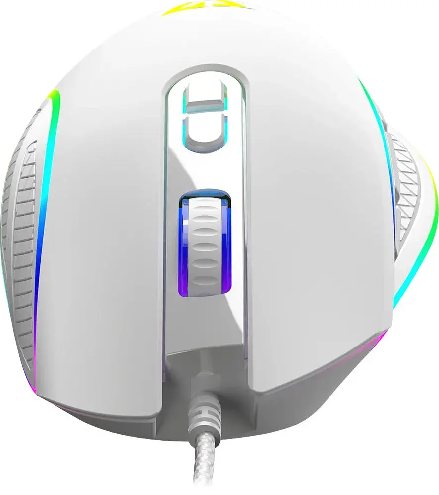 Компьютерная мышка ModeCom Veles Volcano игровая 12800dpi. 8кн.,RGB белая (M-MC-VELES-200) - фото 5