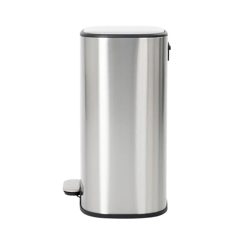 Відро для сміття з плавним закриттям овальне Mixxus Premium Diverse-TC0112 SS Color 12л нержавіюча сталь MI7079, Нержавіюча сталь - фото 2