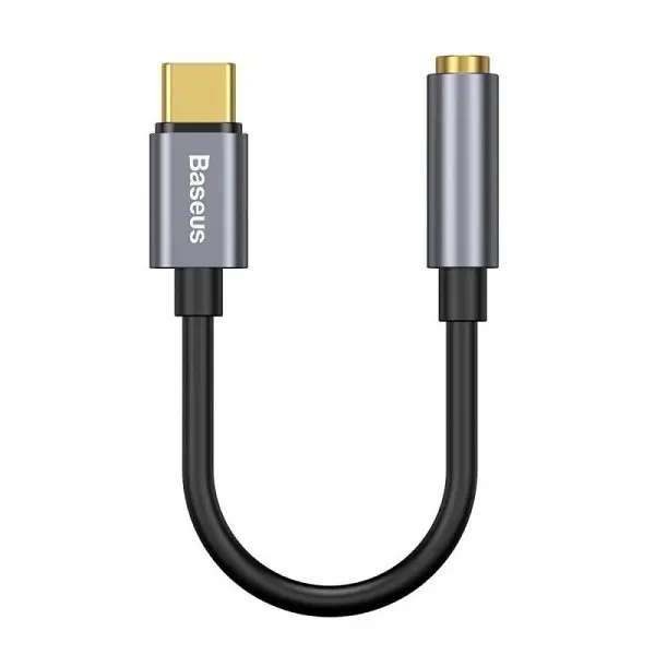 Адаптер Baseus Type-C Male to 3.5mm Female Adapter L54 Deep Grey