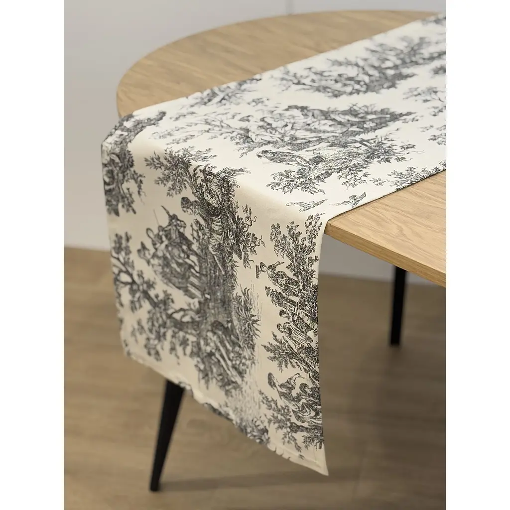 Раннер Ecotton Duck 45х170 см серая (25006) - фото 4