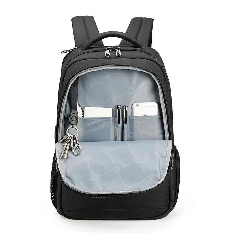 Рюкзак Tigernu T-B3515 з відсіком для ноутбука 15.6" та USB 18 л Black (16232) - фото 4