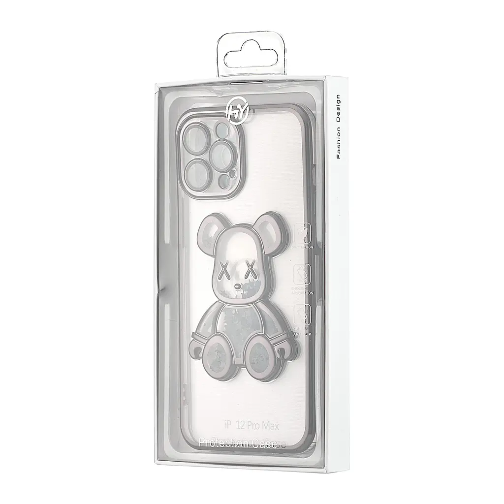 Чохол Shining Bear Case Protected Camera iPhone 12 Pro Max Black - фото 2