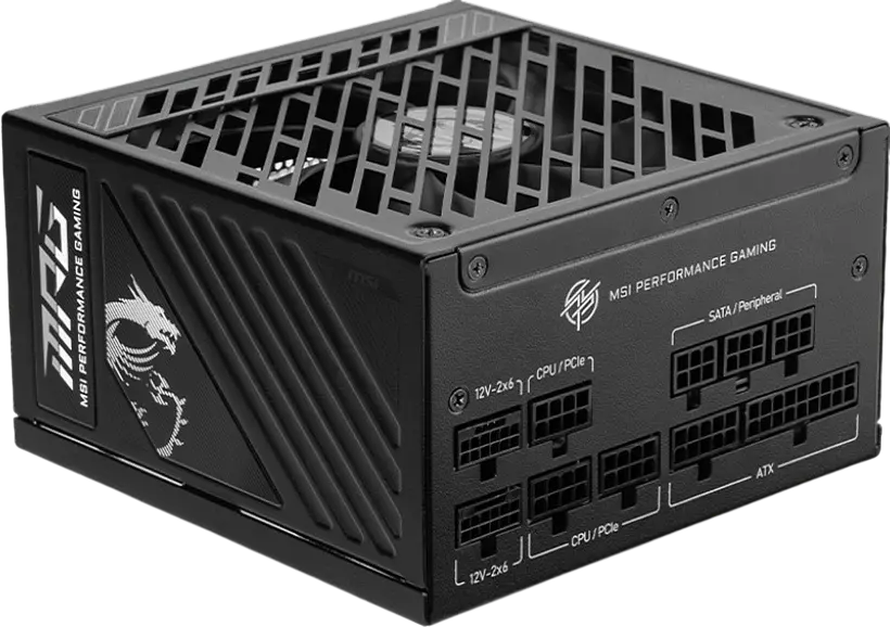 Блок живлення MSI MPG GS 850W 80+ Gold (MPG A850GS PCIE5)