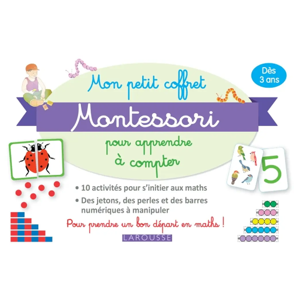 Mon petit coffret Montessori pour apprendre а compter -