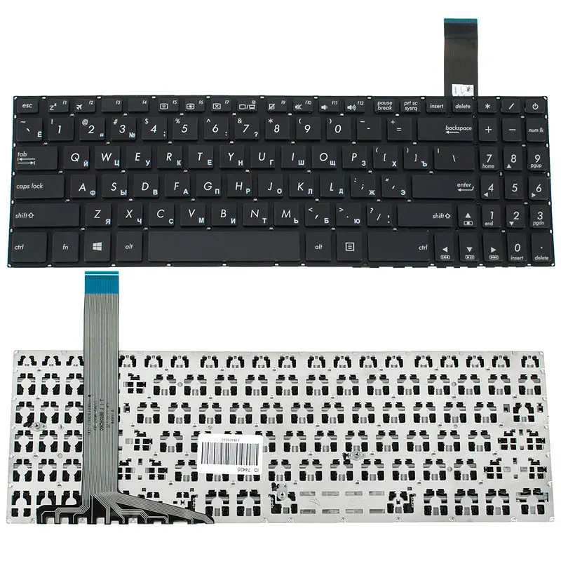 Клавіатура для ноутбука ASUS (X570 series) rus чорний без фрейма