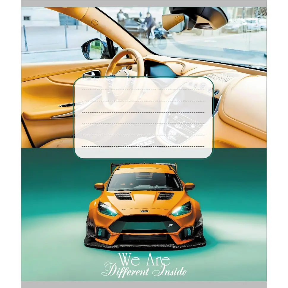 Зошит для школярів "Автосалон" 012-590506K-4 у клітинку 12 аркушів